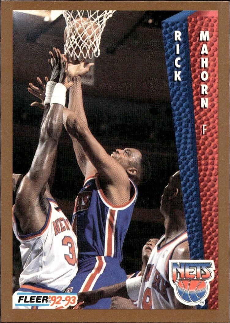 1992-93 Fleer Rick Mahorn #389 trading card