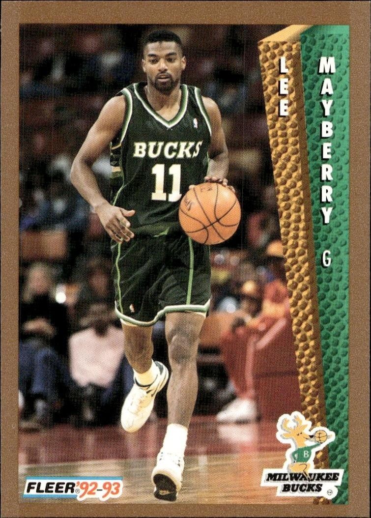 1992-93 Fleer Lee Mayberry #375 trading card
