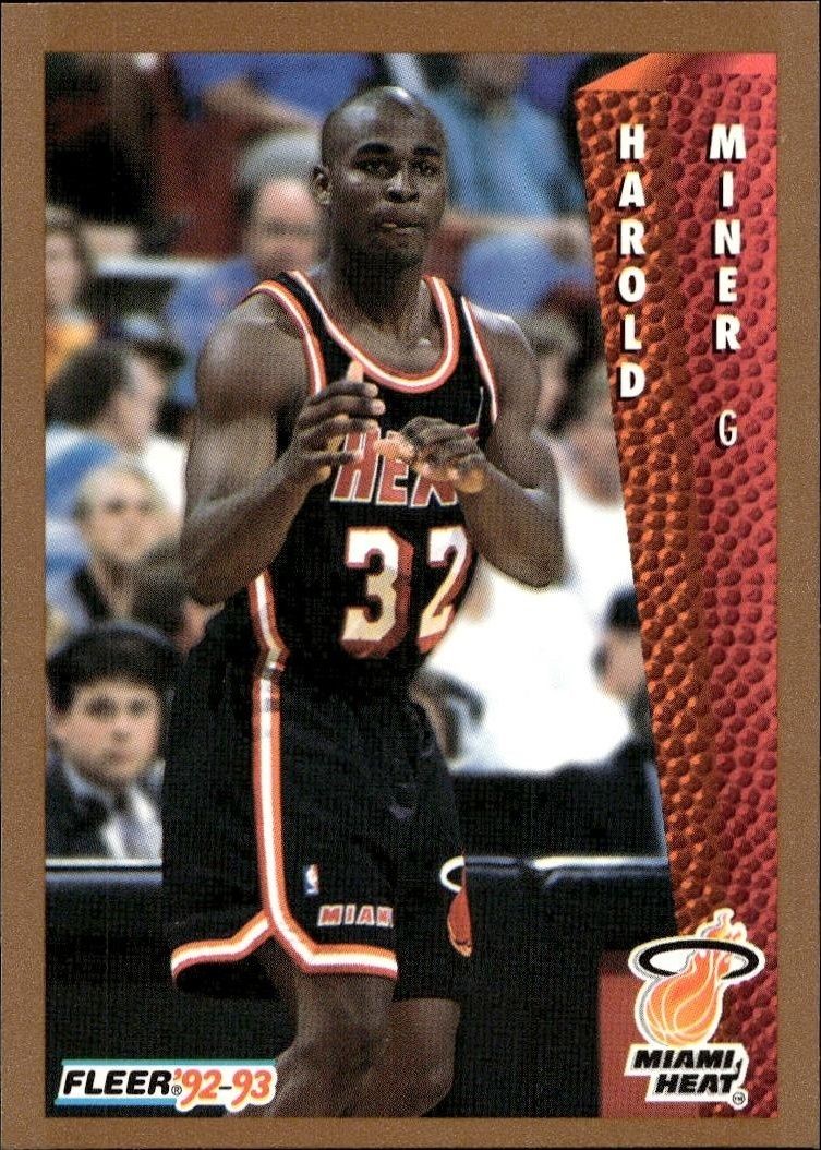 1992-93 Fleer Harold Miner #369 trading card