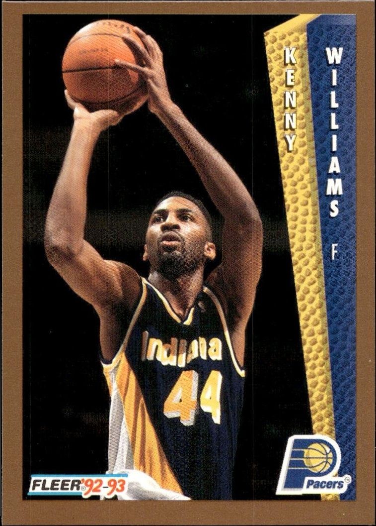 1992-93 Fleer Kenny Williams #354 trading card