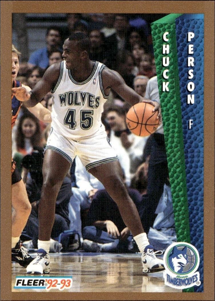 1992-93 Fleer Chuck Person #381 trading card