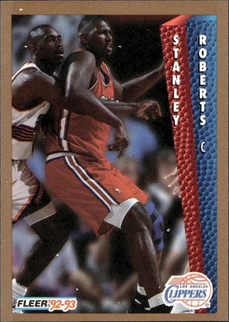 1992-93 Fleer Stanley Roberts #357 trading card