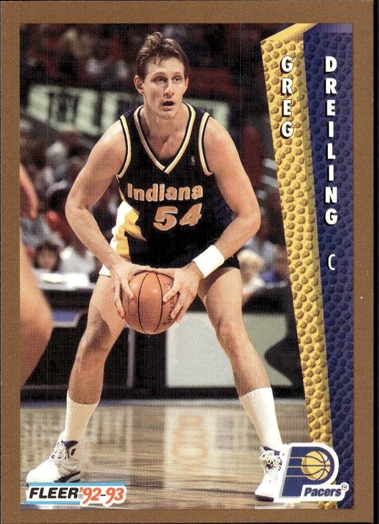 1992-93 Fleer Greg Dreiling #349 trading card