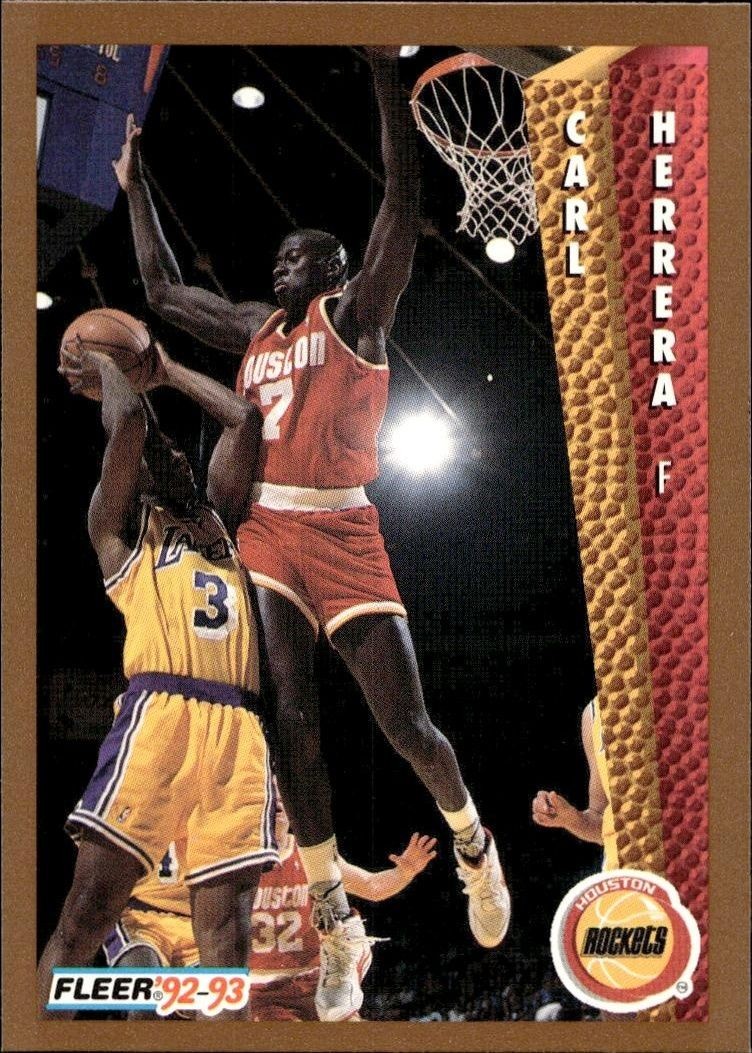 1992-93 Fleer Carl Herrera #346 trading card