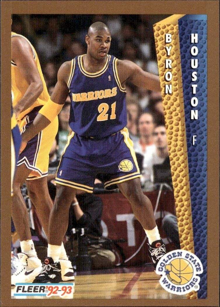 1992-93 Fleer Byron Houston #340 trading card