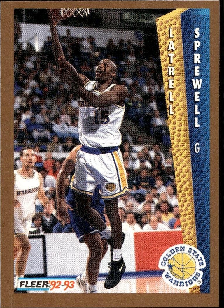 1992-93 Fleer Latrell Sprewell #343 trading card