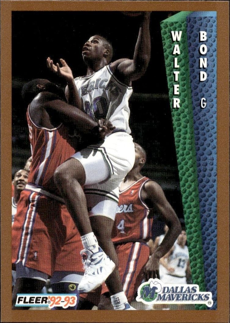 1992-93 Fleer Walter Bond #322 trading card
