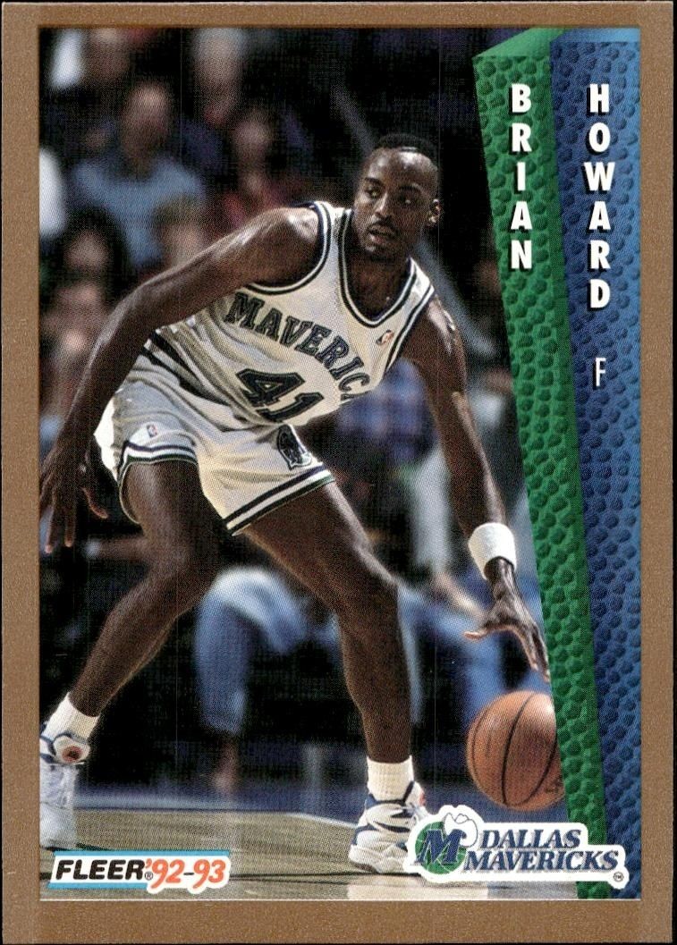 1992-93 Fleer Brian Howard #323 trading card