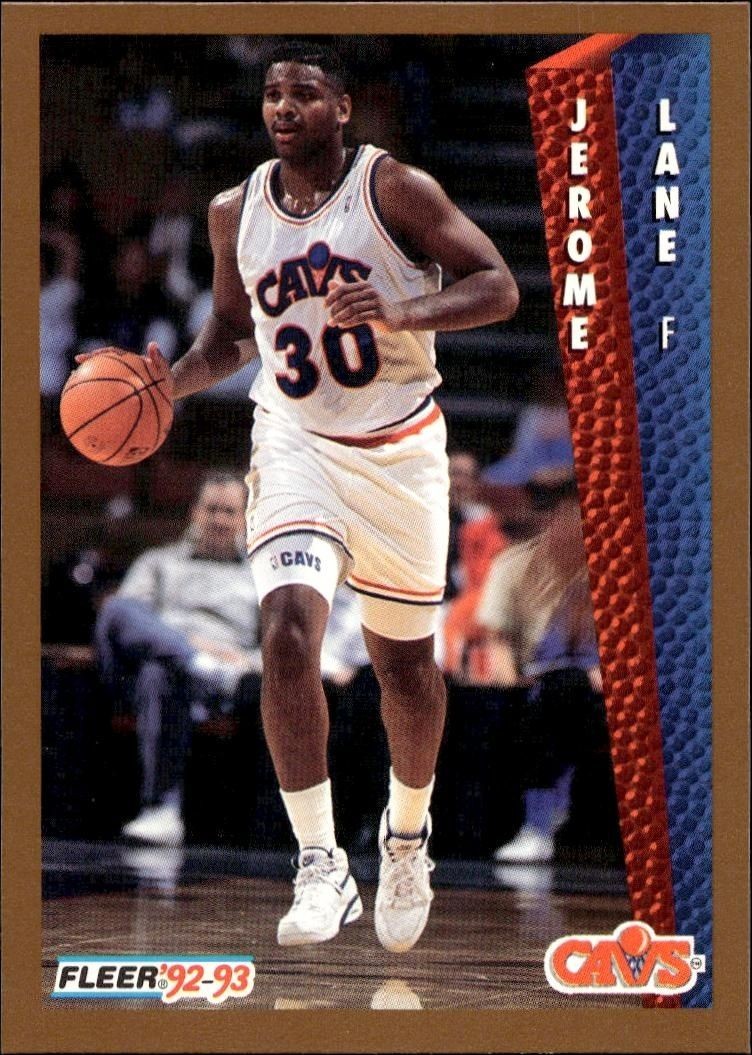 1992-93 Fleer Jerome Lane #319 trading card