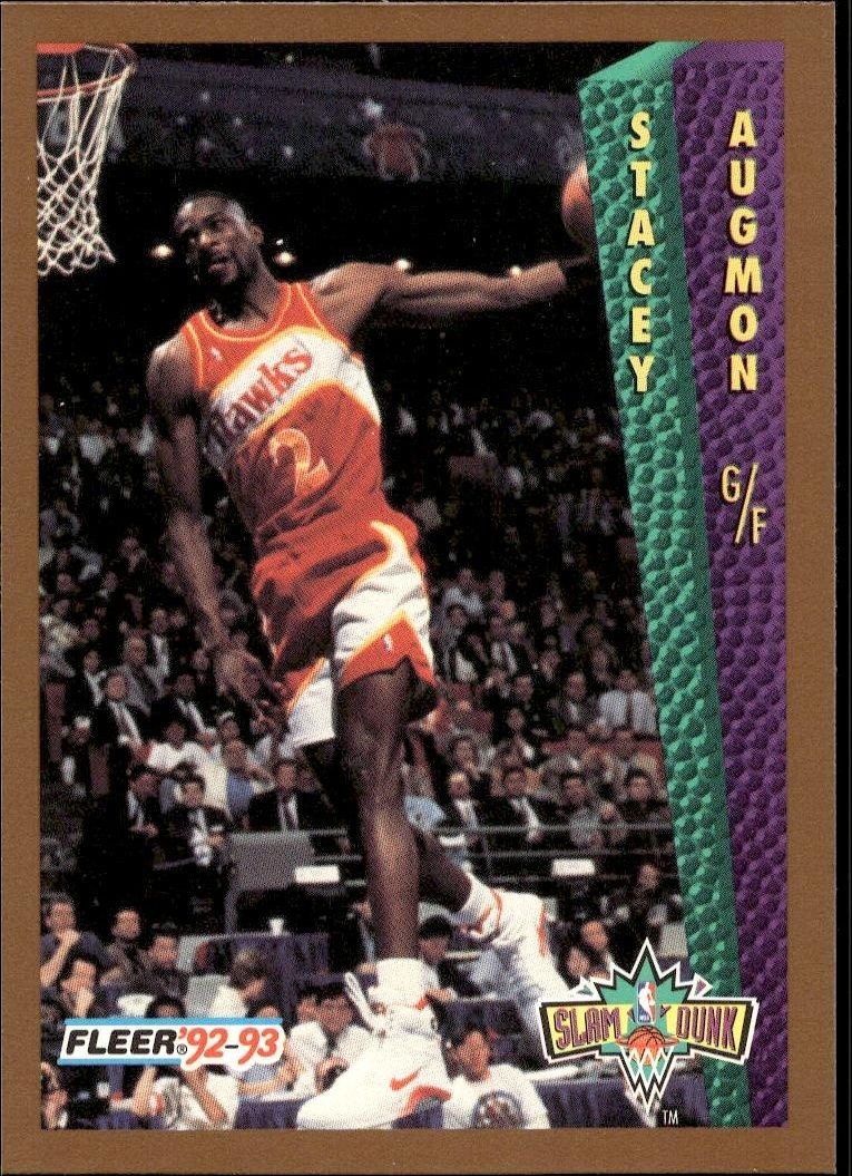 1992-93 Fleer Stacey Augmon #295 trading card