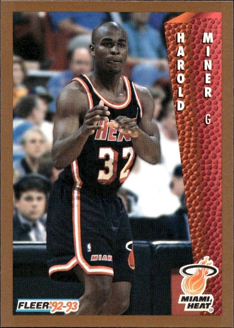 1992-93 Fleer Harold Miner #369 trading card