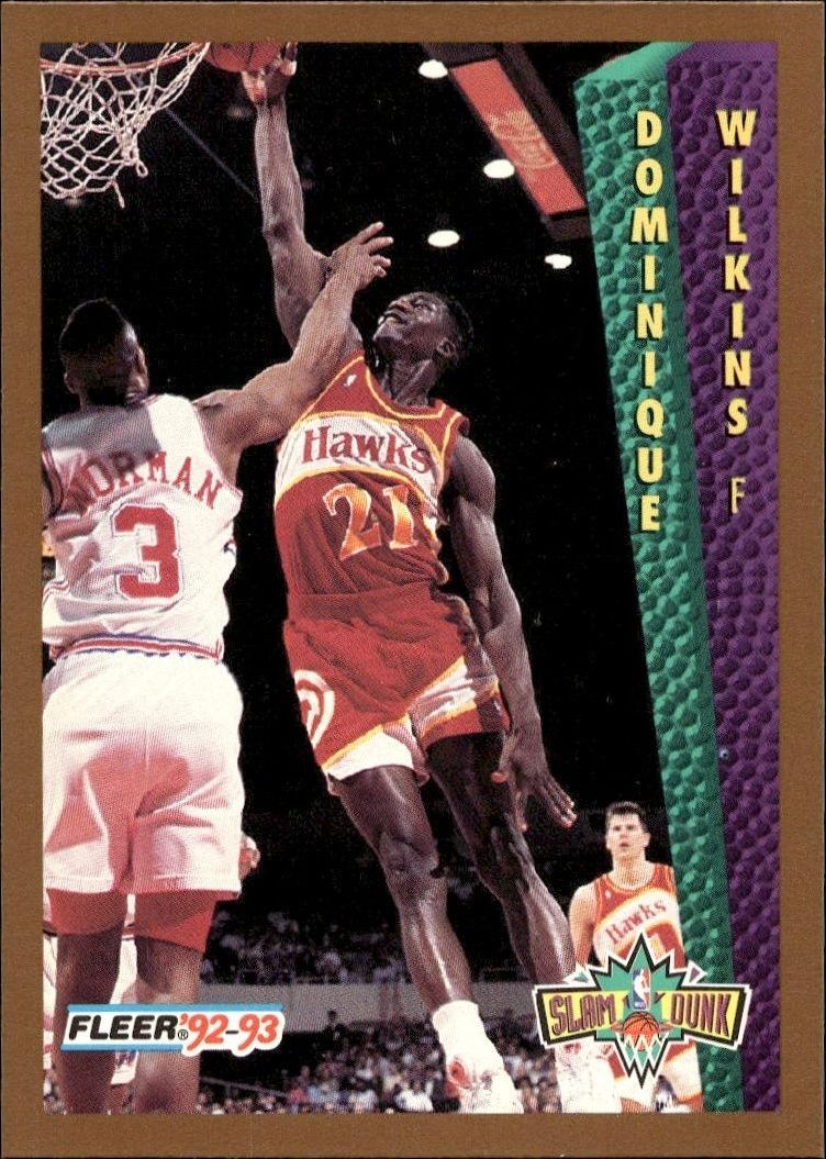 1992-93 Fleer Dominique Wilkins #279 trading card