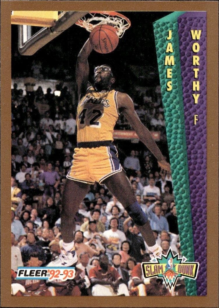 1992-93 Fleer James Worthy #274 trading card