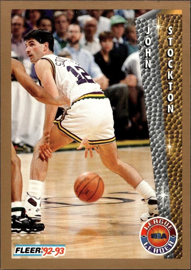 1992-93 Fleer John Stockton #240 trading card