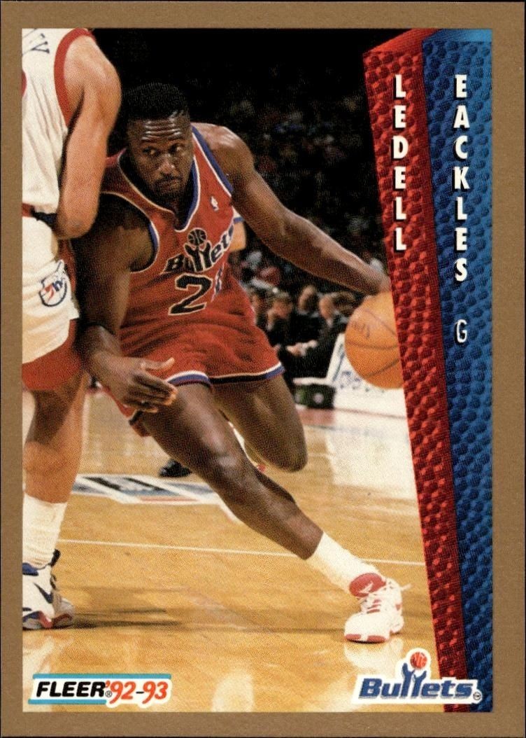 1992-93 Fleer Ledell Eackles #230 trading card