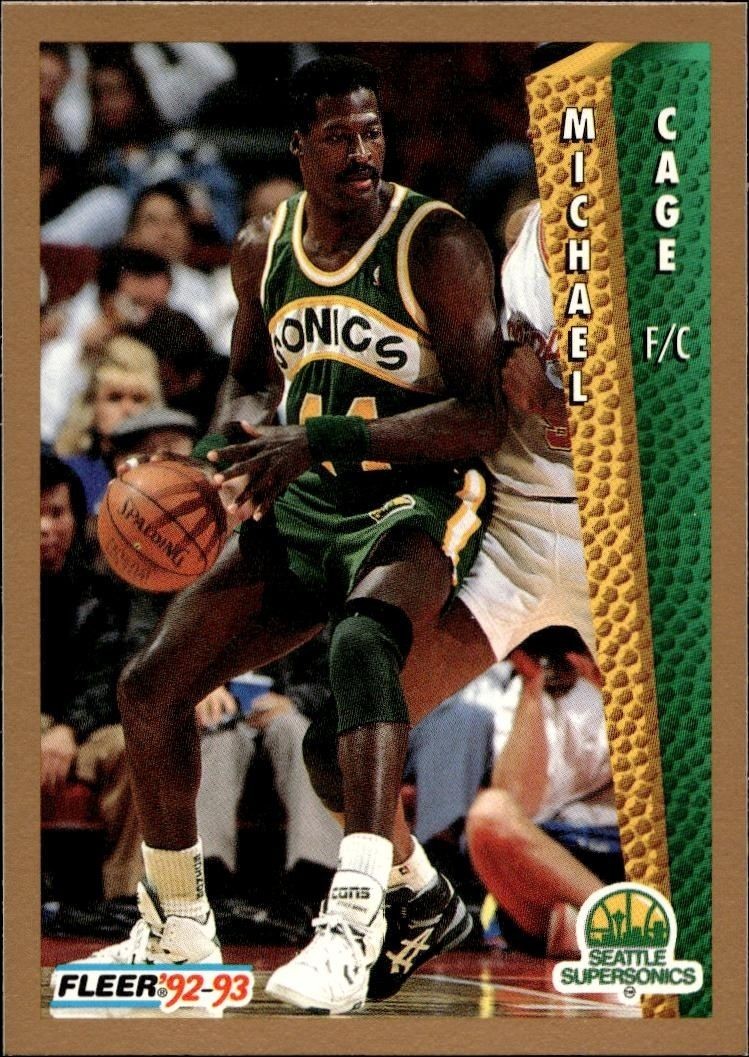 1992-93 Fleer Michael Cage #210 trading card