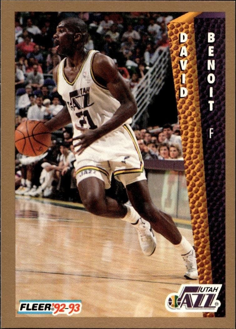 1992-93 Fleer David Benoit #218 trading card