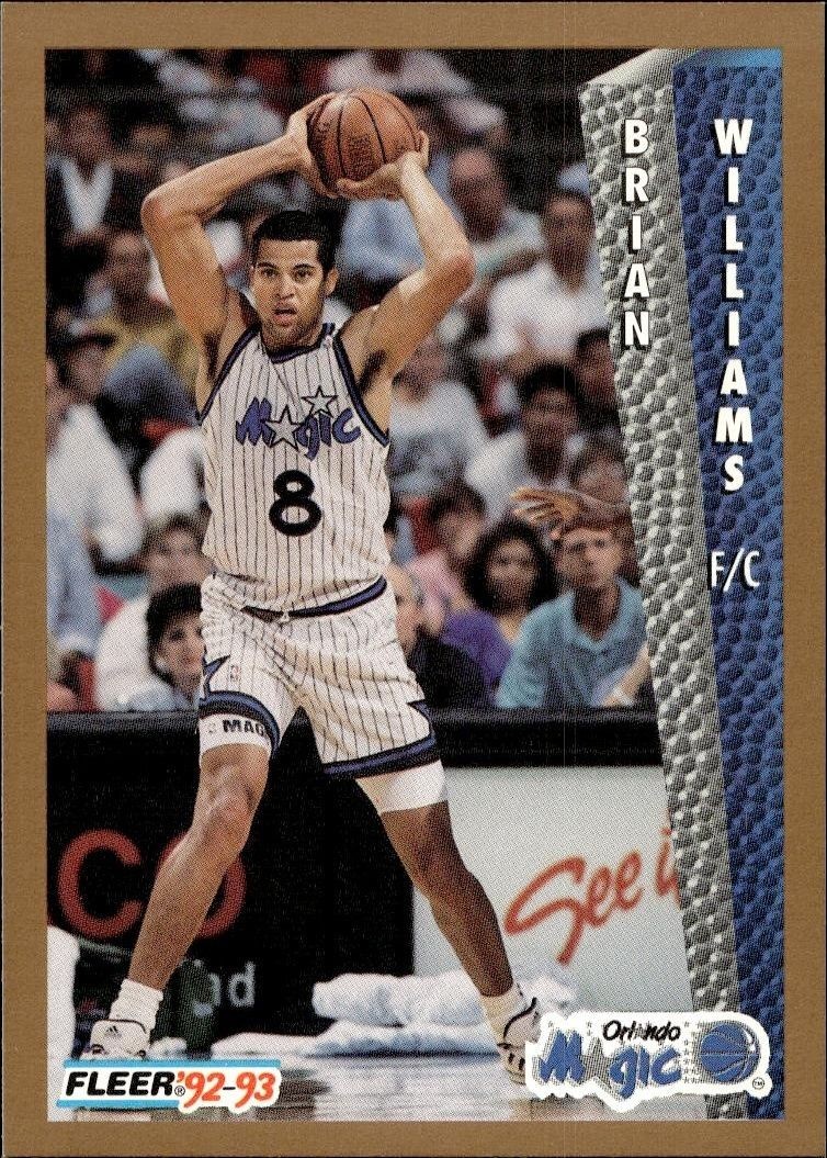 1992-93 Fleer Brian Williams #165 trading card