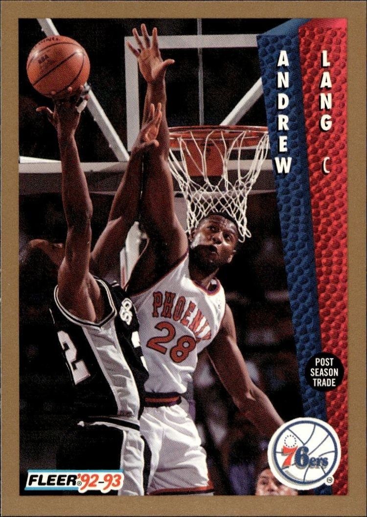 1992-93 Fleer Andrew Lang #172 trading card