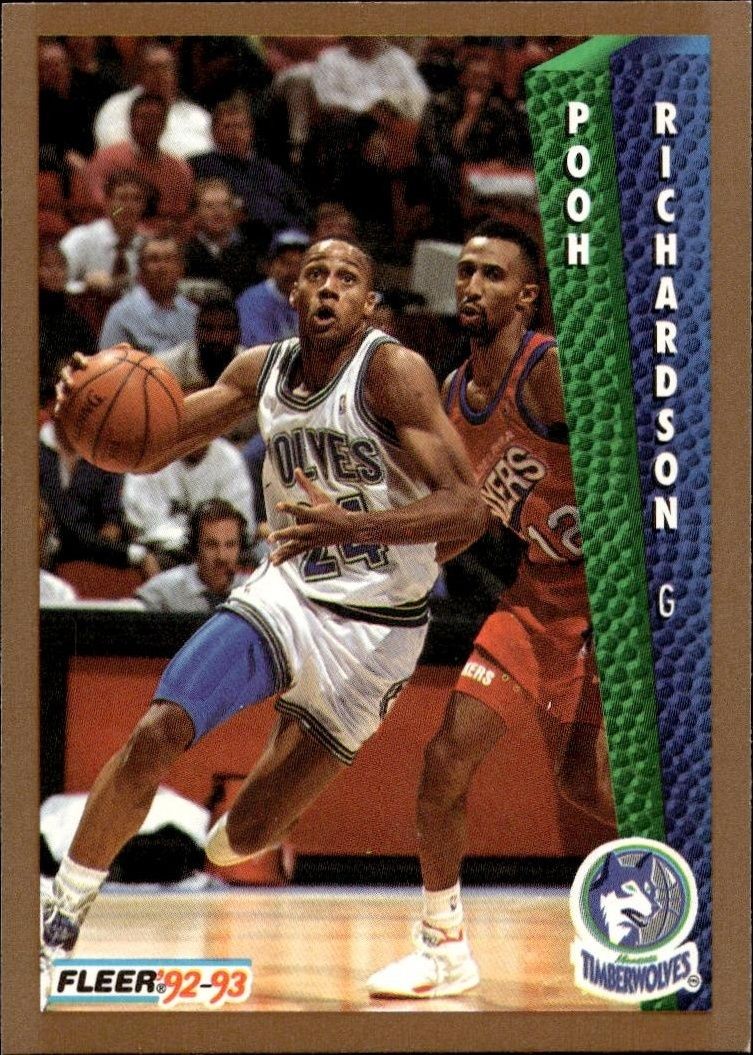 1992-93 Fleer Pooh Richardson #136 trading card