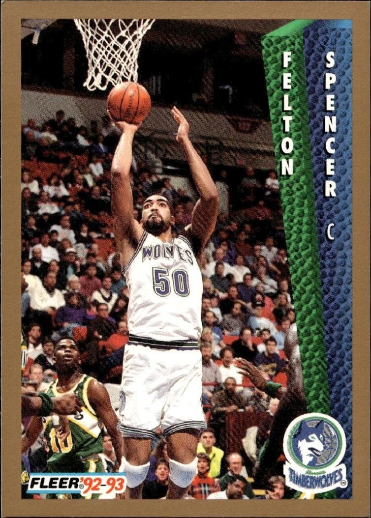 1992-93 Fleer Felton Spencer #138 trading card