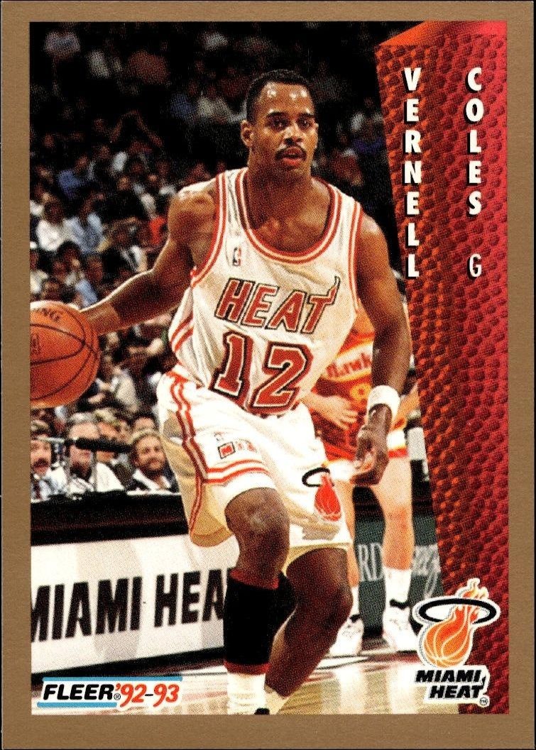 1992-93 Fleer Vernell Coles #116 trading card