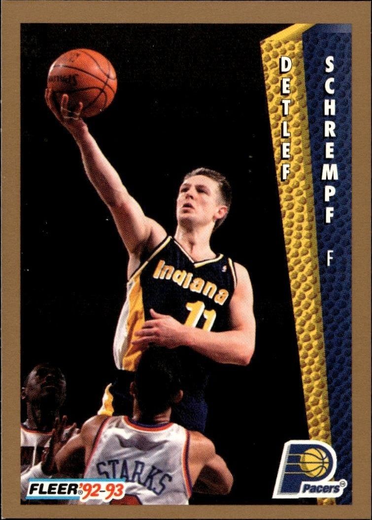 1992-93 Fleer Detlef Schrempf #93 trading card