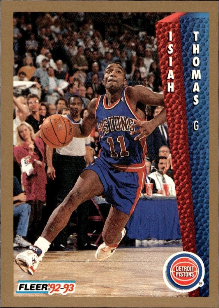 1992-93 Fleer Isiah Thomas #69 trading card