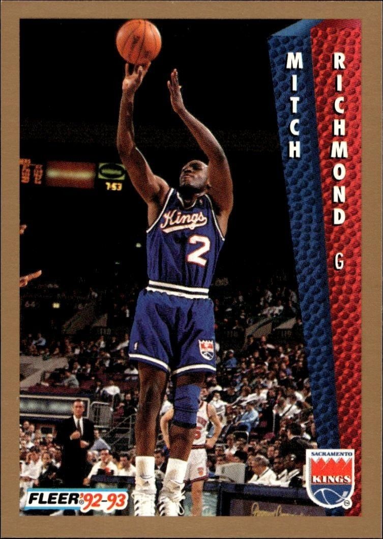 1992-93 Fleer Mitch Richmond #196 trading card