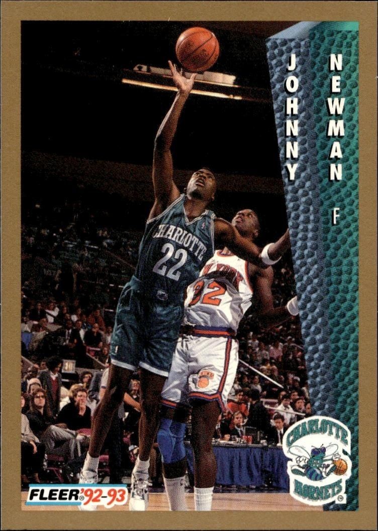 1992-93 Fleer Johnny Newman #26 trading card