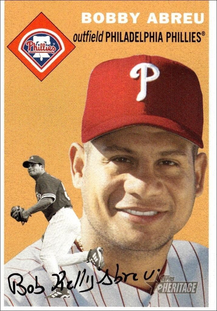 2003 Topps Heritage Bobby Abreu #181 trading card