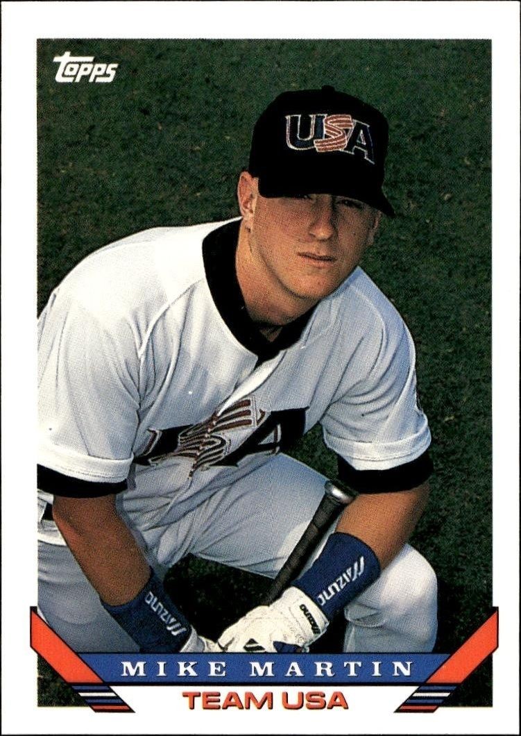 1993 Topps Traded Mike Martin #128T trading card