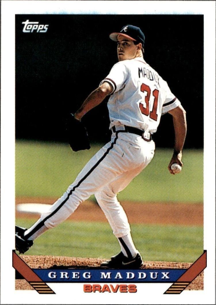 1993 Topps Traded Greg Maddux #54T trading card