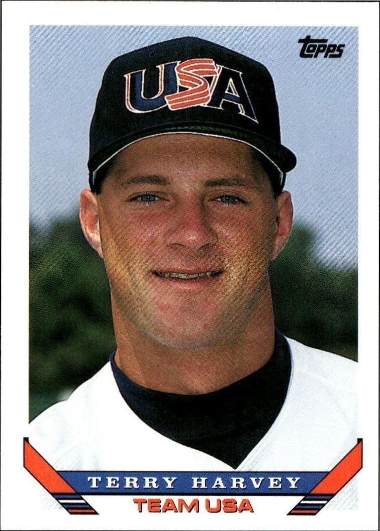 1993 Topps Traded Terry Harvey #41T trading card