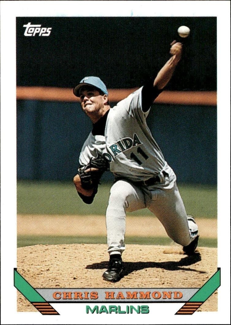 1993 Topps Traded Chris Hammond #86T trading card