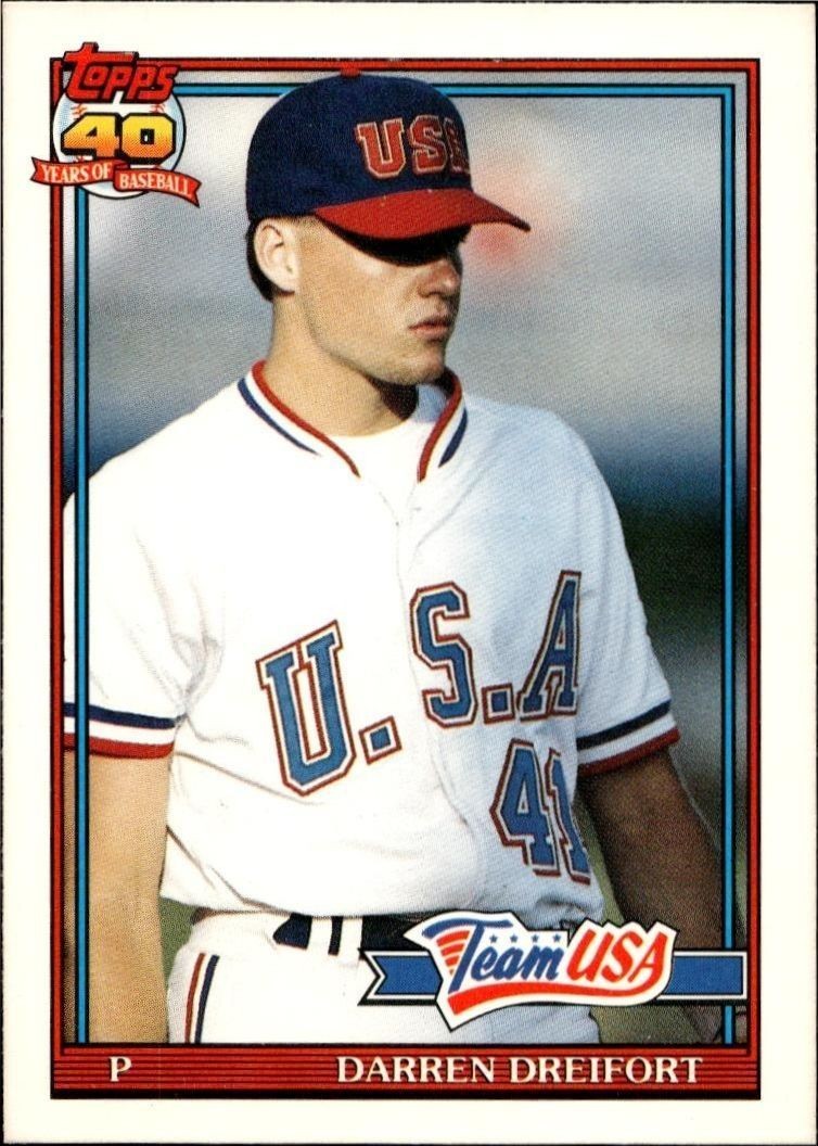 1991 Topps Traded Darren Dreifort #34T trading card