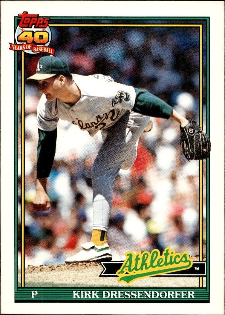 1991 Topps Traded Kirk Dressendorfer #35T trading card