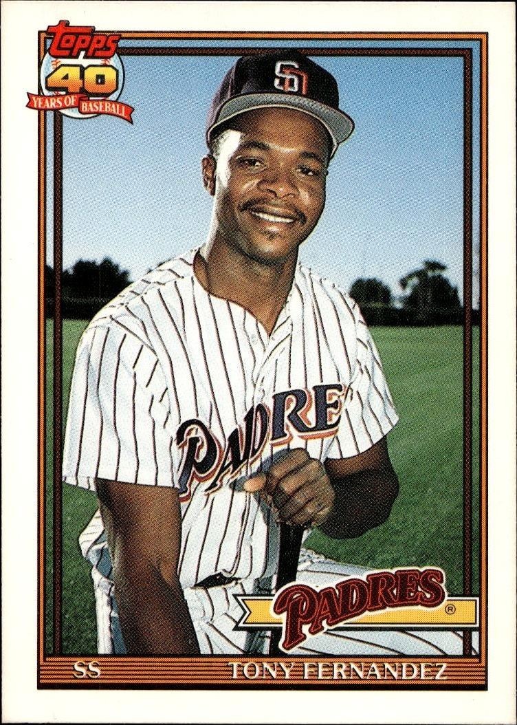 1991 Topps Traded Tony Fernandez #41T trading card
