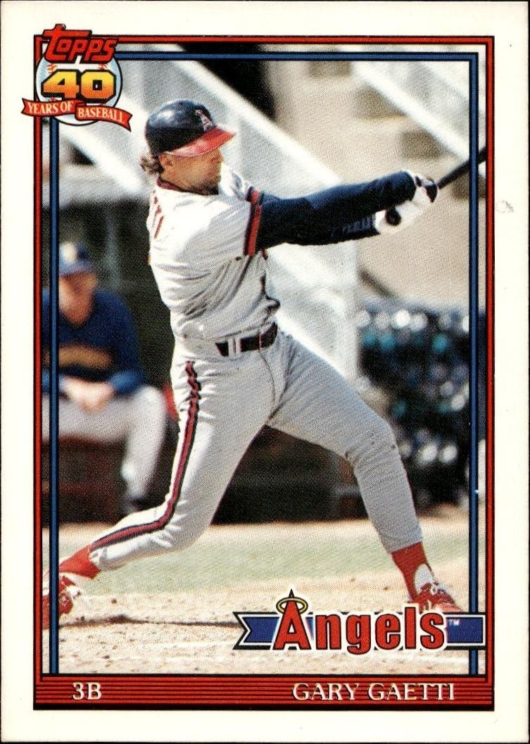 1991 Topps Traded Gary Gaetti #44T trading card