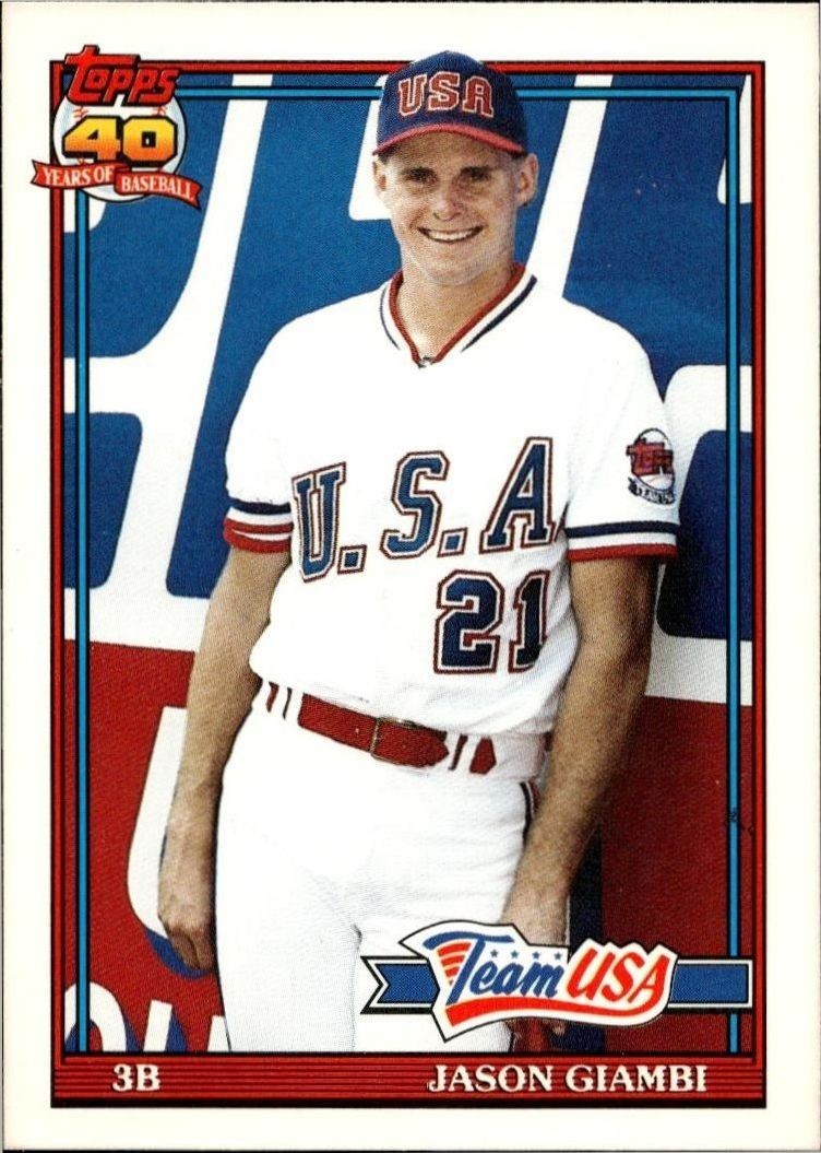 1991 Topps Traded Jason Giambi #45T trading card