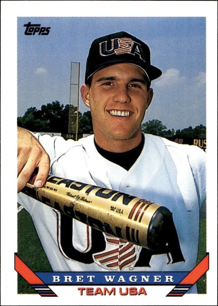 1993 Topps Traded Bret Wagner #124T trading card