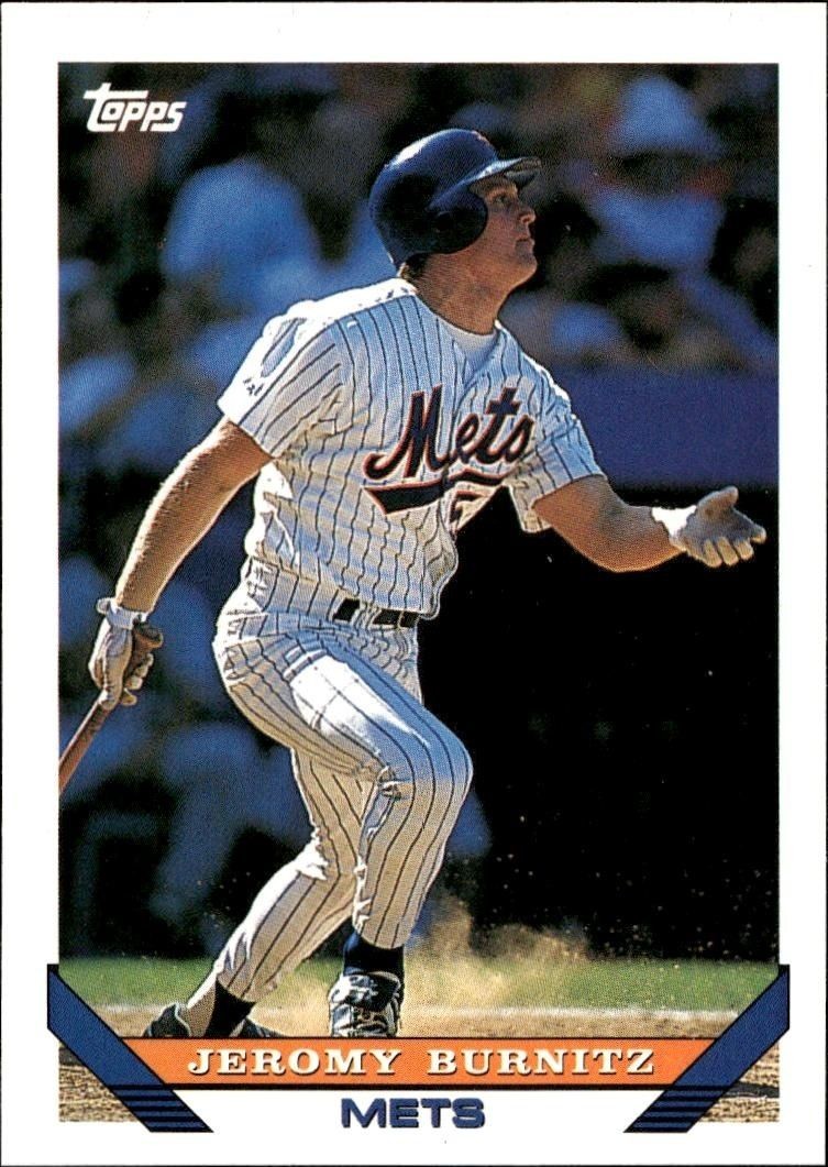 1993 Topps Traded Jeromy Burnitz #110T trading card