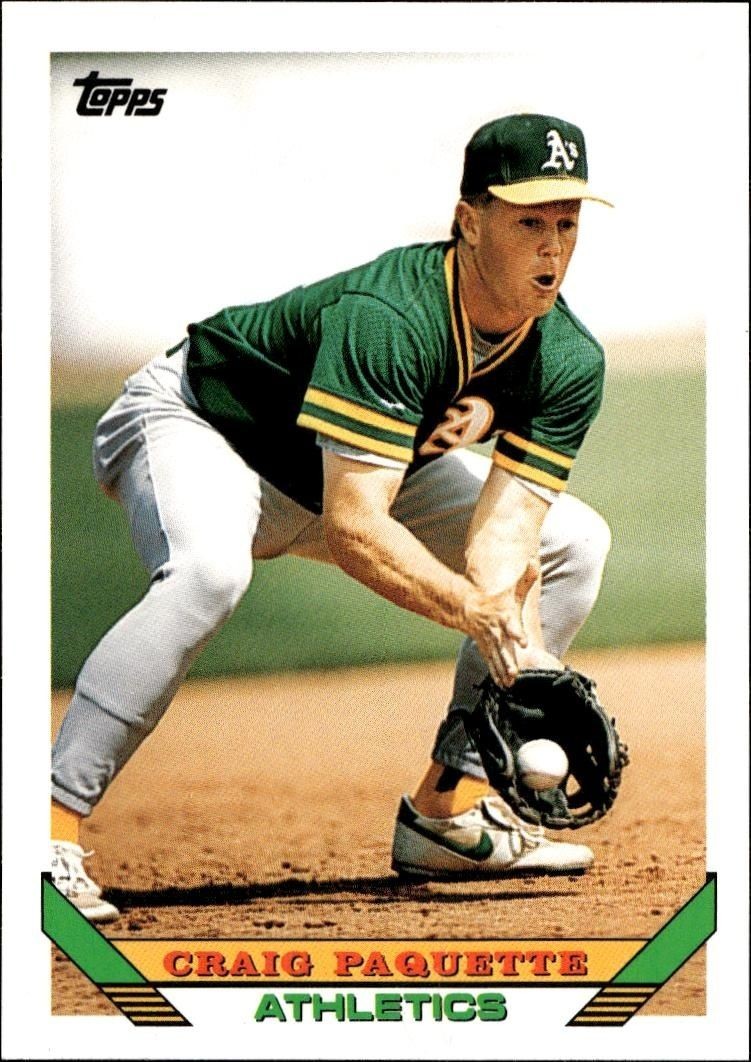 1993 Topps Traded Craig Paquette #38T trading card