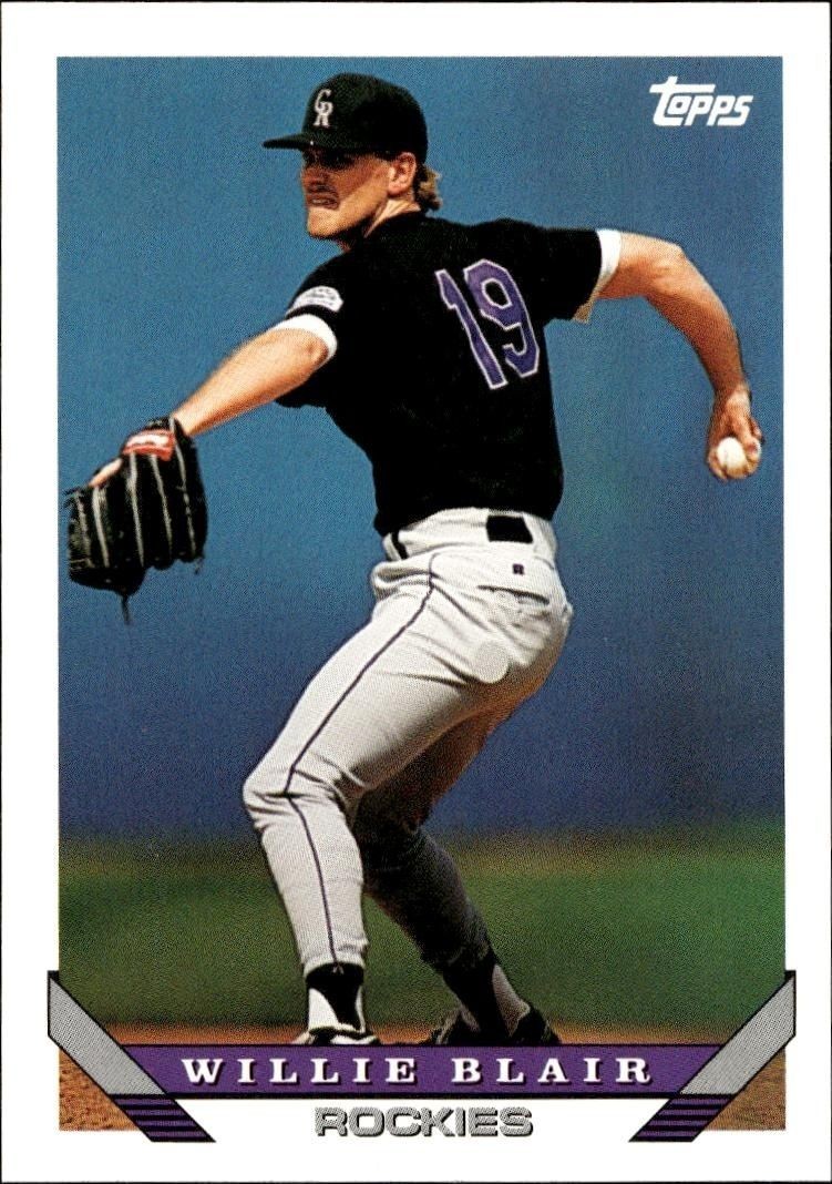 1993 Topps Traded Willie Blair #96T trading card