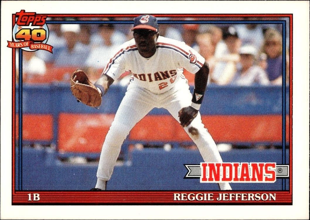 1991 Topps Traded Reggie Jefferson #60T trading card