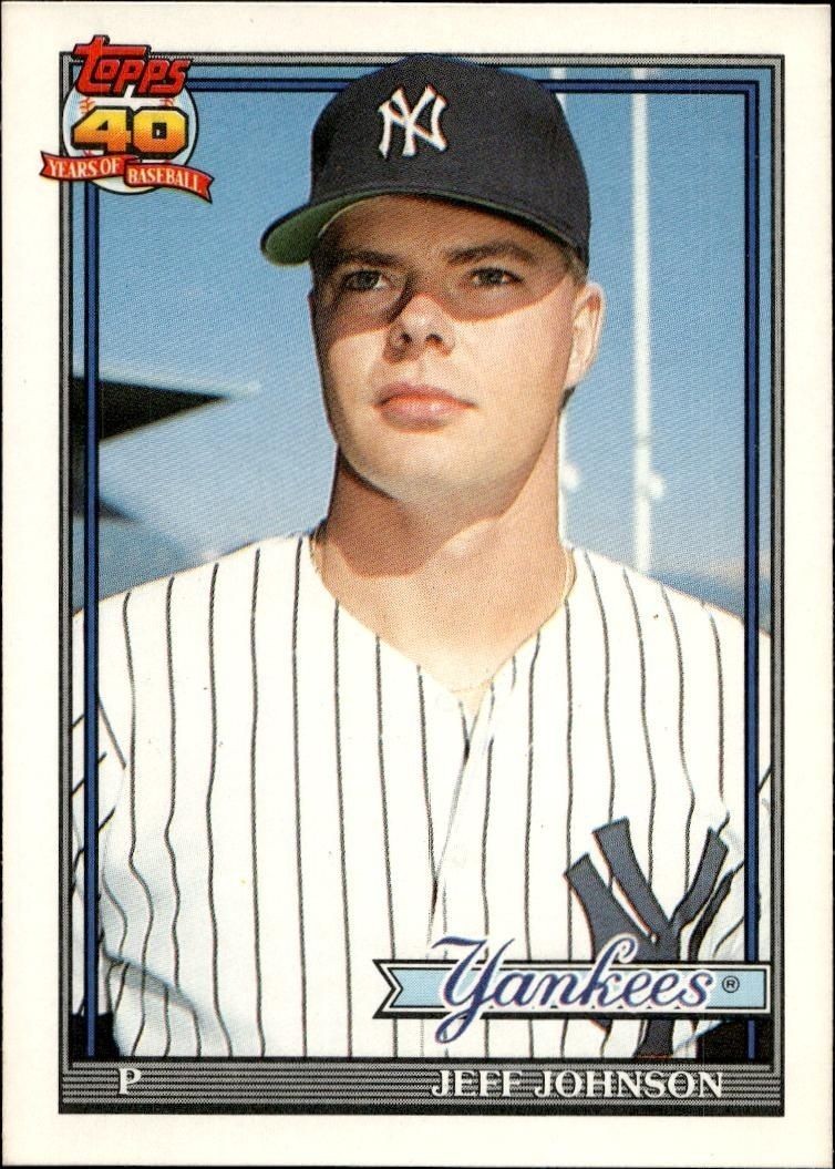 1991 Topps Traded Jeff Johnson #62T trading card