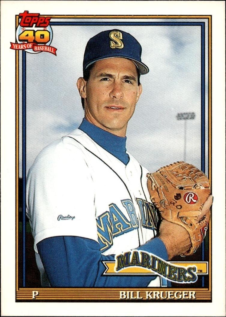 1991 Topps Traded Bill Krueger #70T trading card