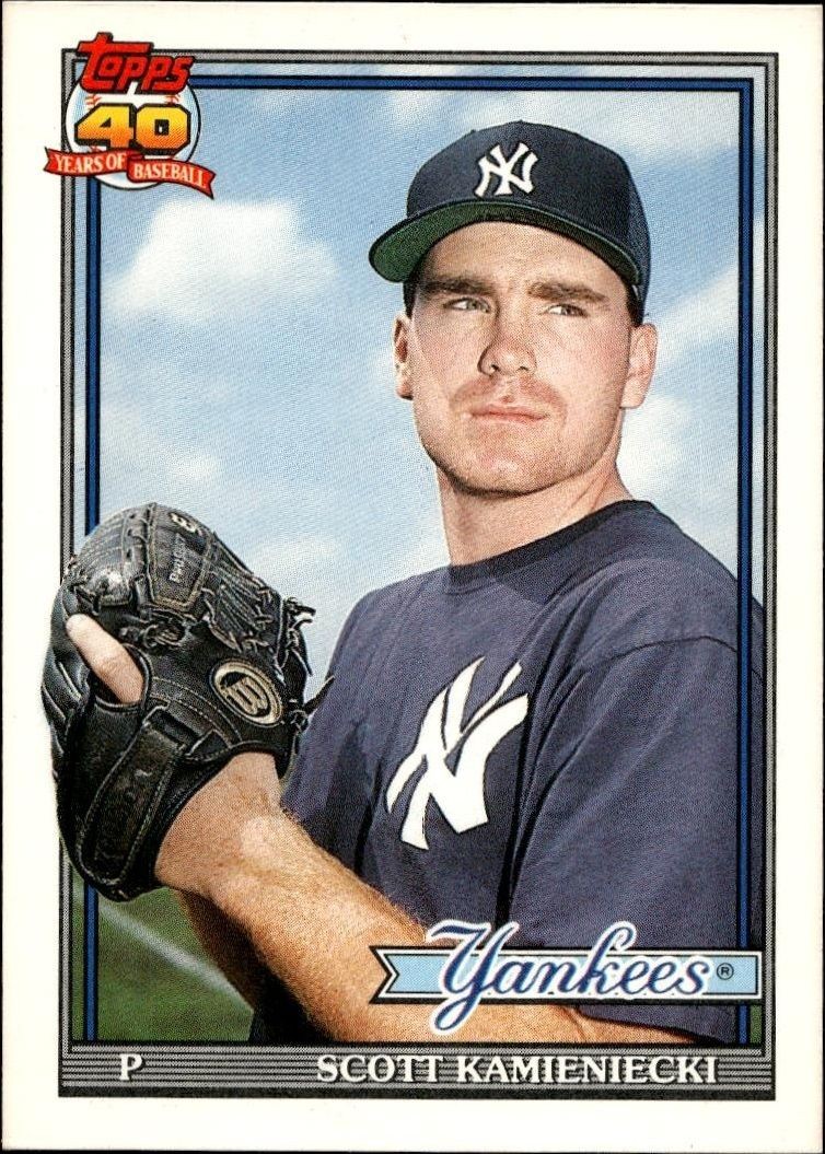 1991 Topps Traded Scott Kamieniecki #66T trading card