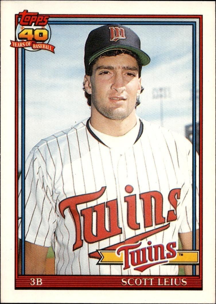 1991 Topps Traded Scott Leius #71T trading card