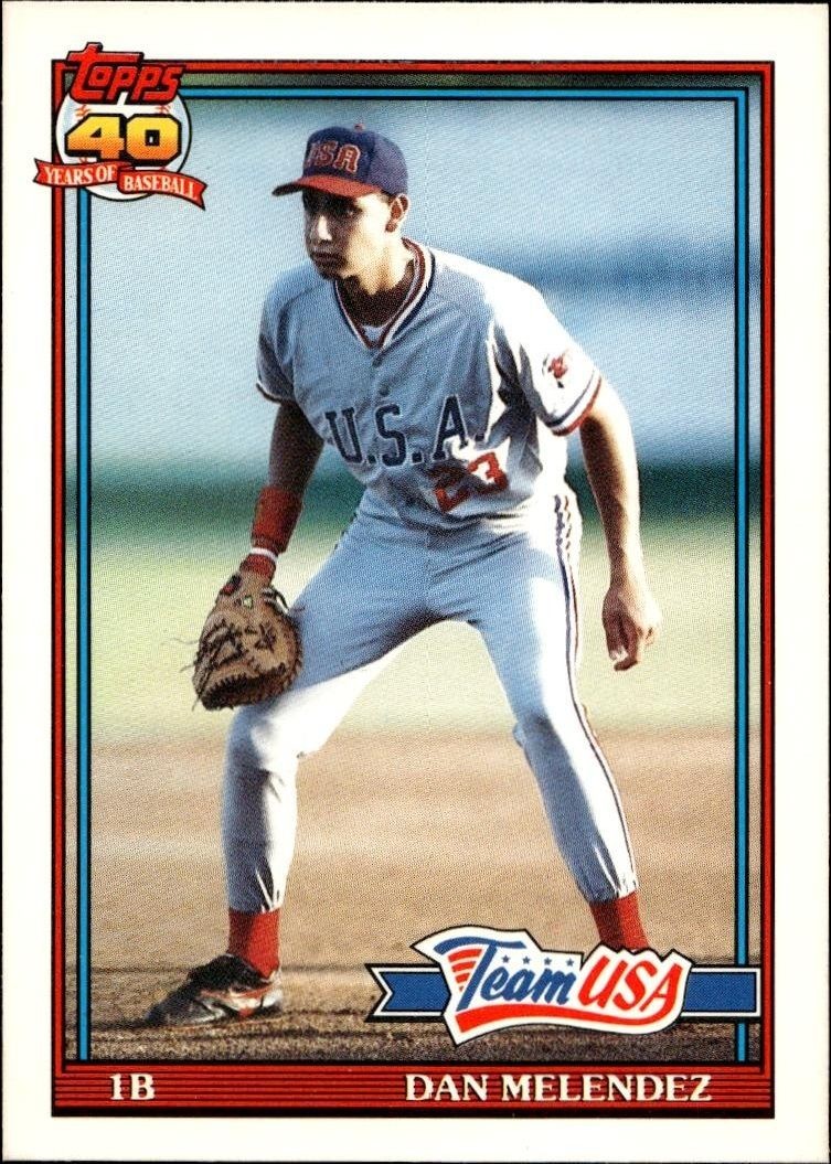 1991 Topps Traded Dan Melendez #80T trading card